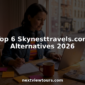 Traveler comparing trips at cozy kitchen table