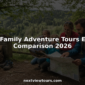 Family reviewing map during European adventure tour