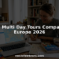 Woman planning Europe multi day tour at kitchen table