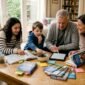 Family planning European trip together at home