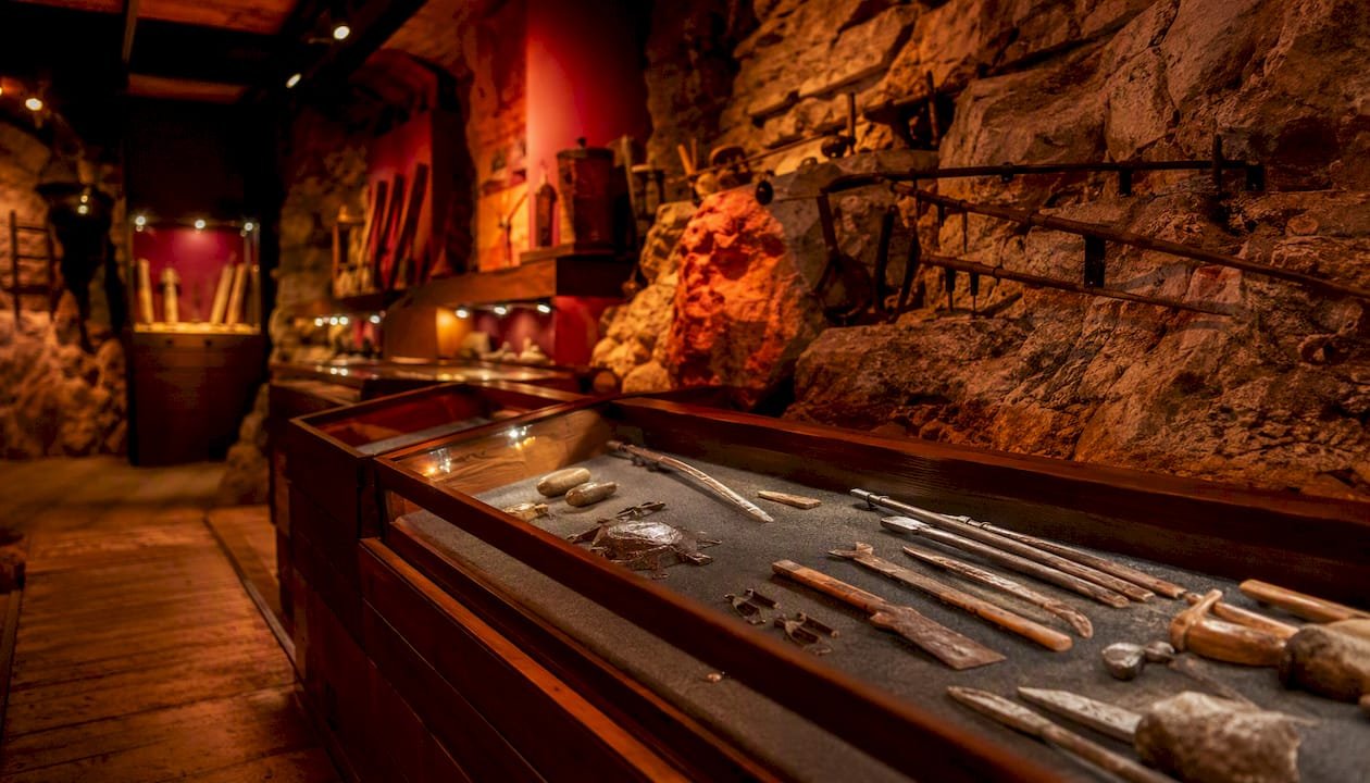 Salt mining artifacts in Hallstatt Museum