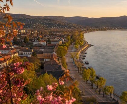 Scenic view of Danube Bend near Budapest