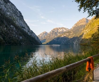 Königssee lake beneath Bavarian mountains