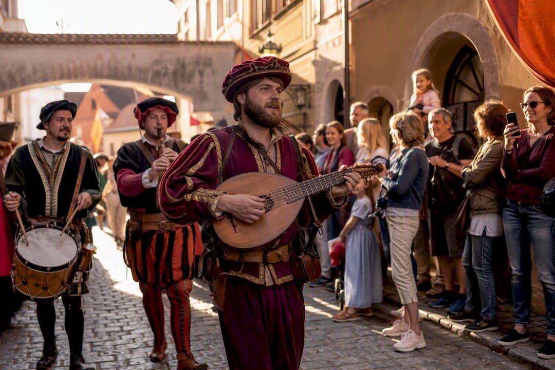 Renaissance performers at Cesky Krumlov festival