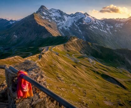 Grossglockner road winding through alpine peaks