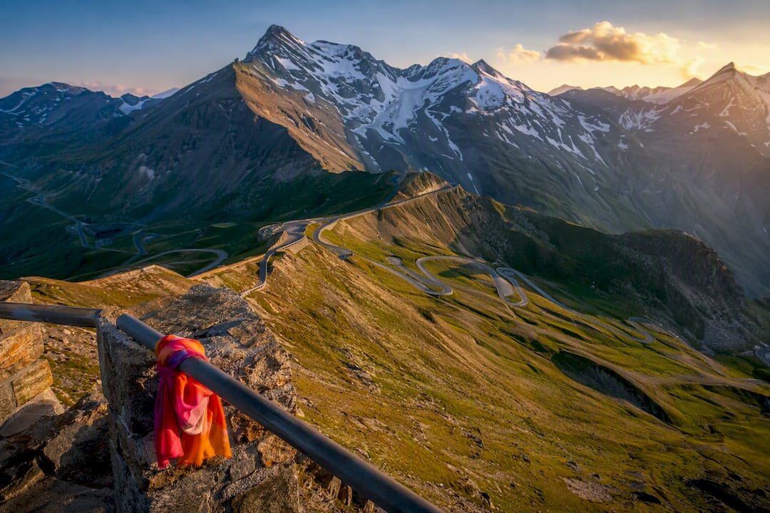 Grossglockner road winding through alpine peaks